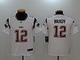 Youth Nike New England Patriots #12 Tom Brady White Vapor Untouchable Player Limited Jersey,baseball caps,new era cap wholesale,wholesale hats